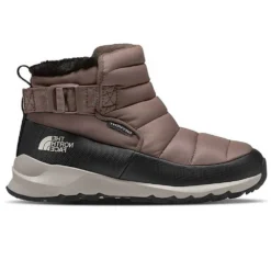 NORTH FACE Women's ThermoBall Pull On Waterproof Boot - Deep Taupe/TNF Black- Regular (B)
