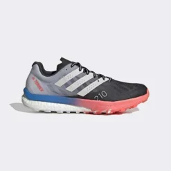 ADIDAS Women's Terrex Speed Ultra Trail Running Shoe- Core Black/Crystal White/Turbo- Regular (B)