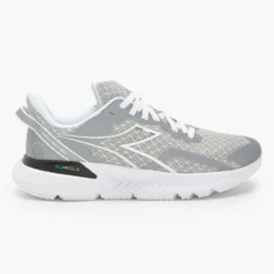 Diadora Women's Mythos BlushieldVolo 3 Glam Running Shoe - Silver DD/White - Regular (B)
