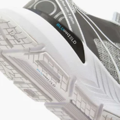 Diadora Women's Mythos BlushieldVolo 3 Glam Running Shoe - Silver DD/White - Regular (B) -Soccer Shoes Shop 101.179086 C1379 25 HR