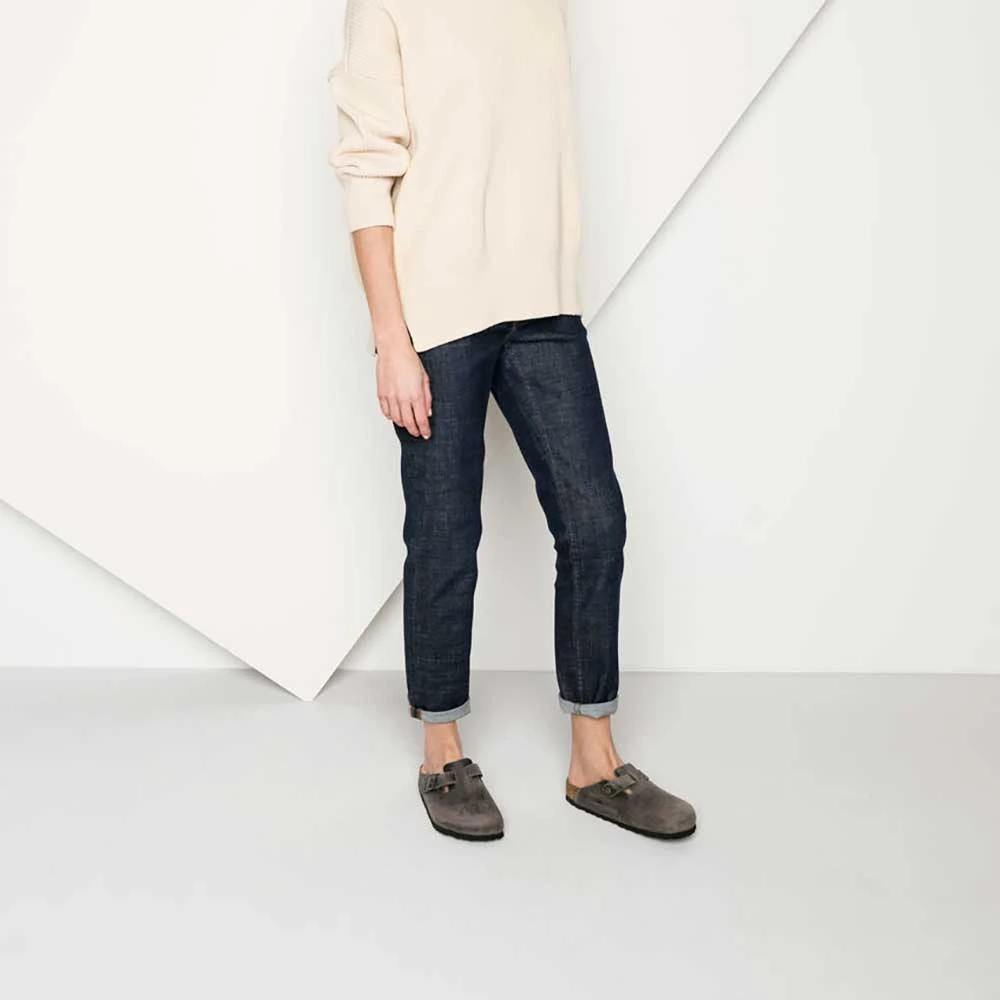 Birkenstock Women's Boston SFB Oiled Leather - Iron - Regular 5 Birkenstock Women's Boston SFB Oiled Leather - Iron - Regular - Image 5