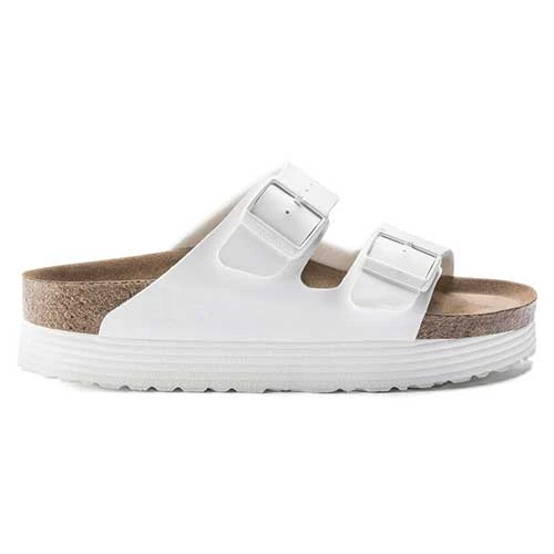Birkenstock Arizona Platform Vegan - White- Medium/Narrow 2 Birkenstock Arizona Platform Vegan - White- Medium/Narrow - Image 2