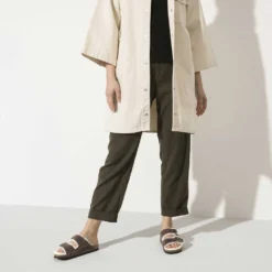 Birkenstock Arizona Shearling Sandal - Habana Natural- Medium/Narrow -Soccer Shoes Shop 1021049 f look f