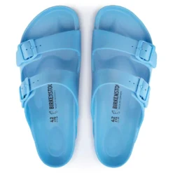Birkenstock Women's Arizona EVA Sandal- Sky Blue- Medium/Narrow -Soccer Shoes Shop 1024588 1024505 top