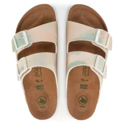 Birkenstock Women's Arizona Platform Sandal- Watercolor Pink- Medium/Narrow -Soccer Shoes Shop 1024597 top