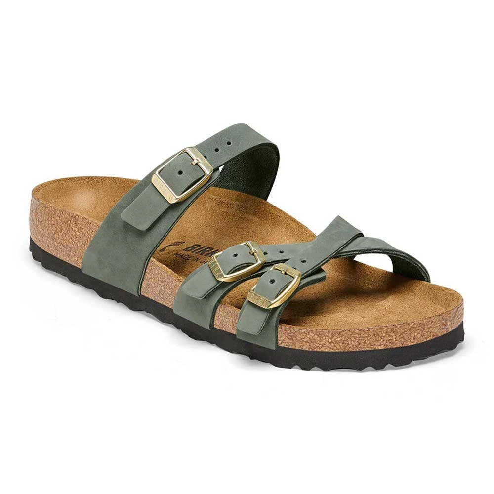 Birkenstock Women's Franca Nubuck Sandal - Thyme - Regular/Wide 1 Birkenstock Women's Franca Nubuck Sandal - Thyme - Regular/Wide