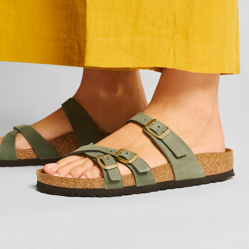 Birkenstock Women's Franca Nubuck Sandal - Thyme - Regular/Wide 5 Birkenstock Women's Franca Nubuck Sandal - Thyme - Regular/Wide - Image 5