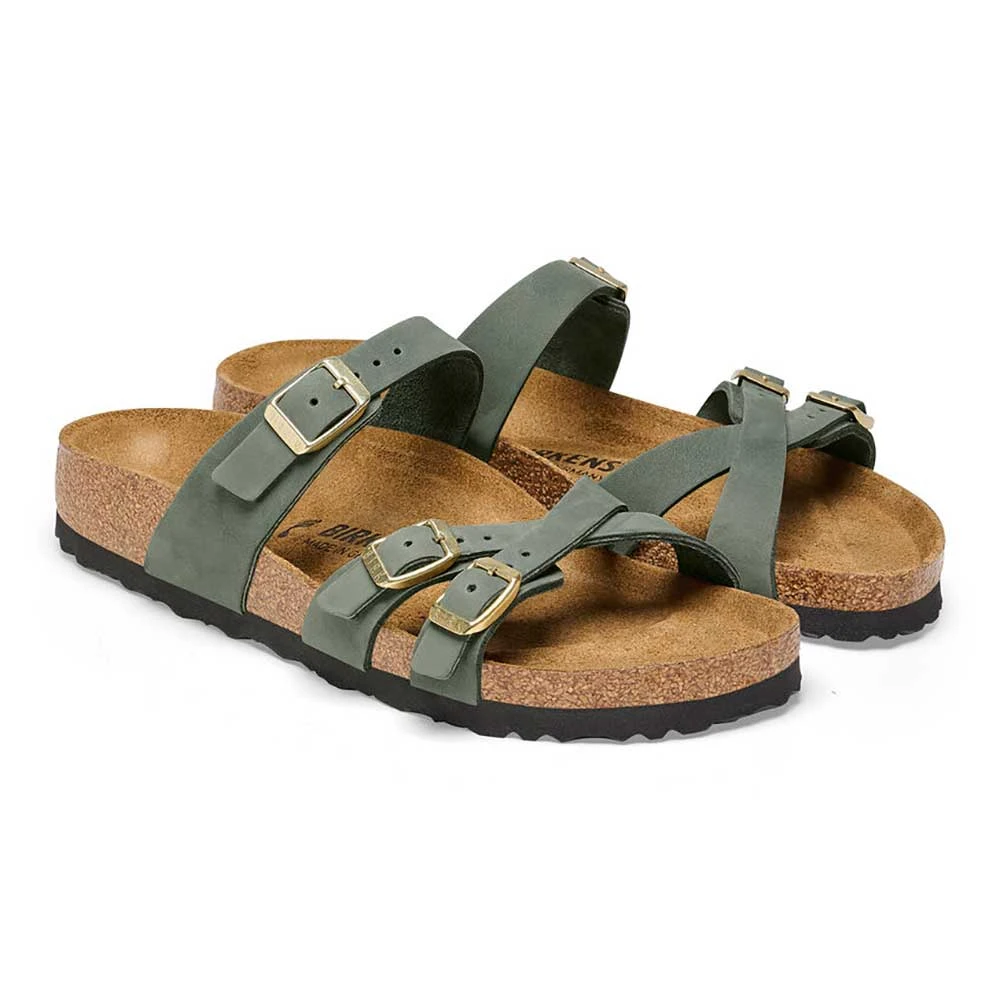 Birkenstock Women's Franca Nubuck Sandal - Thyme - Regular/Wide 2 Birkenstock Women's Franca Nubuck Sandal - Thyme - Regular/Wide - Image 2