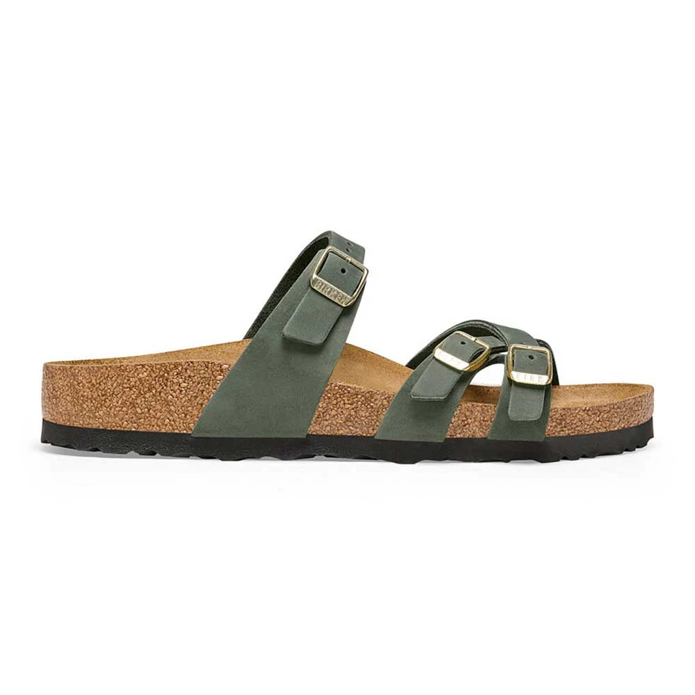 Birkenstock Women's Franca Nubuck Sandal - Thyme - Regular/Wide 3 Birkenstock Women's Franca Nubuck Sandal - Thyme - Regular/Wide - Image 3