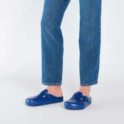 Birkenstock Women's Boston EVA Clog - Navy - Medium/Narrow -Soccer Shoes Shop 1026216 f look m