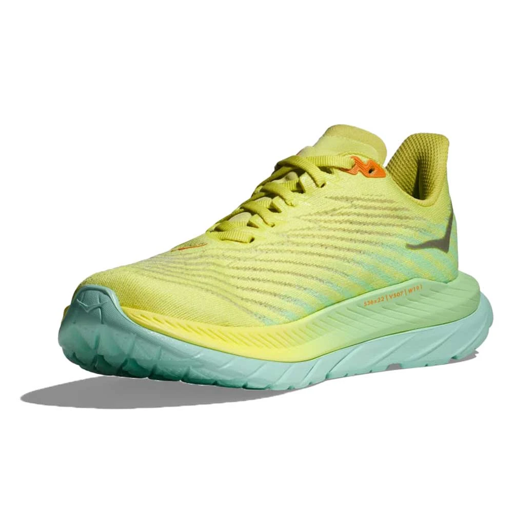 Hoka Women's Mach 5 Running Shoe - Citrus Glow/Lime Glow - Regular (B) 3 Hoka Women's Mach 5 Running Shoe - Citrus Glow/Lime Glow - Regular (B) - Image 3
