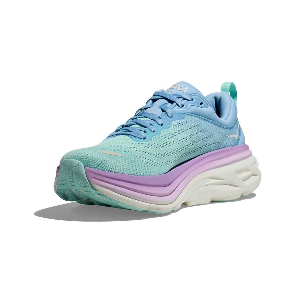 Hoka Women's Bondi 8 Running Shoe - Airy Blue/Sunlit Ocean - Regular (B) 2 Hoka Women's Bondi 8 Running Shoe - Airy Blue/Sunlit Ocean - Regular (B) - Image 2