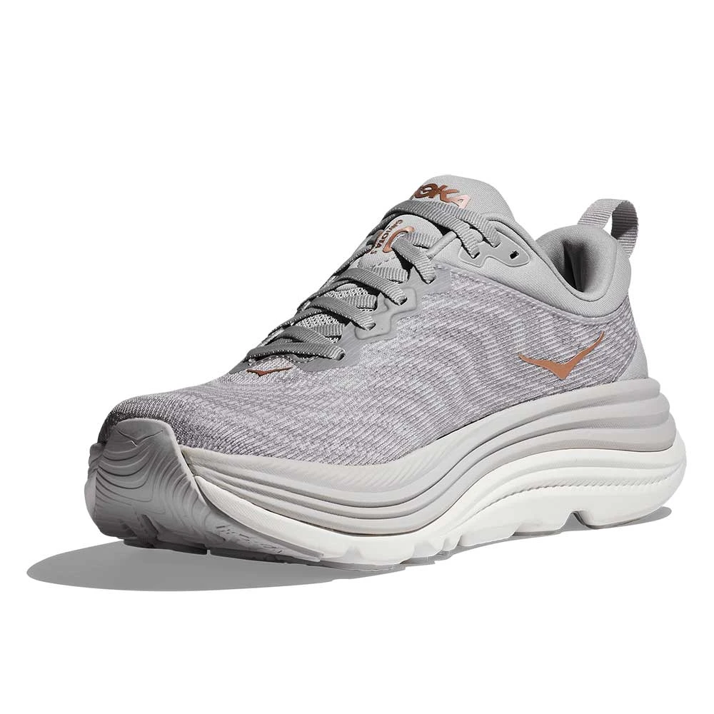 Hoka Women's Gaviota 5 Running Shoe - Harbor Mist/Rose Gold - Wide (D) 3 Hoka Women's Gaviota 5 Running Shoe - Harbor Mist/Rose Gold - Wide (D) - Image 3