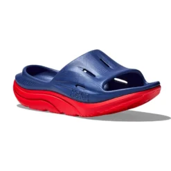 Hoka Unisex Ora Recovery Slide 3 - Bellwether Blue/Red Alert - Regular (D) 11 Hoka Unisex Ora Recovery Slide 3 - Bellwether Blue/Red Alert - Regular (D) -Soccer Shoes Shop 1135061 BBRA 6