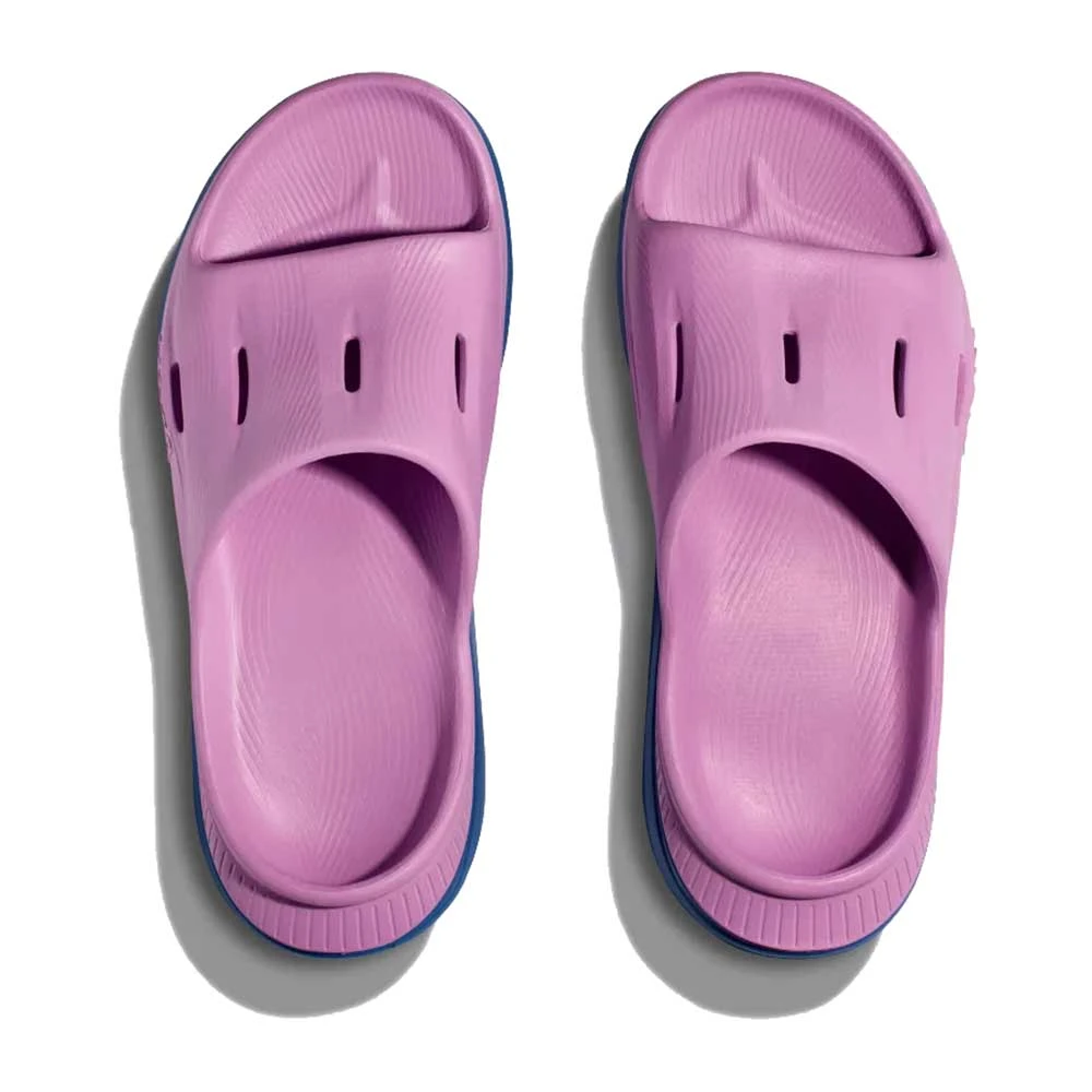 Hoka Unisex Ora Recovery Slide 3 - Cyclamen/Coastal Sky 4 Hoka Unisex Ora Recovery Slide 3 - Cyclamen/Coastal Sky - Image 4