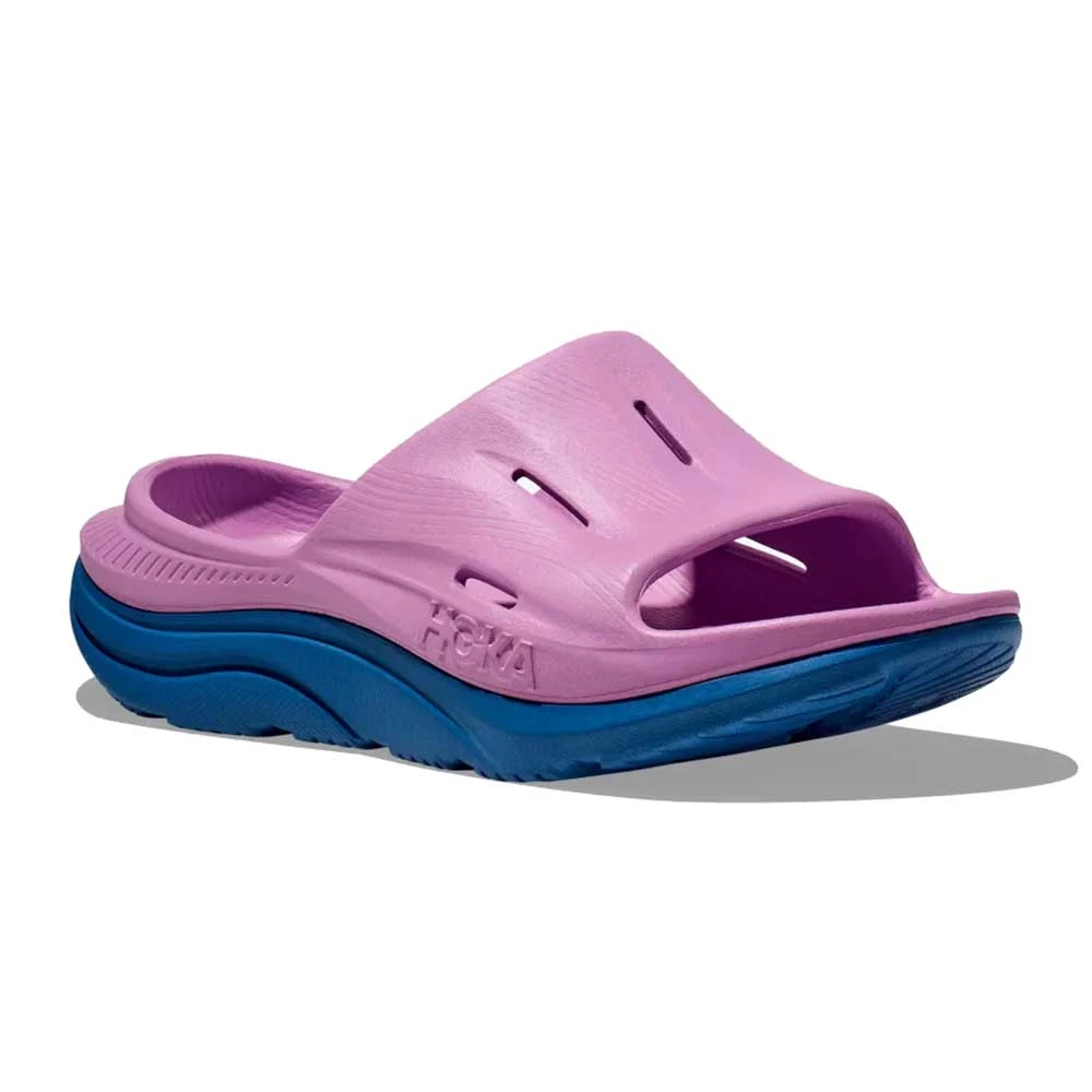 Hoka Unisex Ora Recovery Slide 3 - Cyclamen/Coastal Sky 2 Hoka Unisex Ora Recovery Slide 3 - Cyclamen/Coastal Sky - Image 2