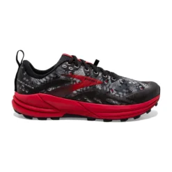 BROOKS Women's Cascadia 16 Trail Shoe - Black/Grey/Red- Regular (B)