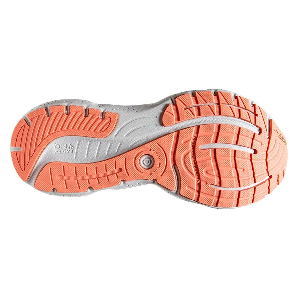 BROOKS Women's Glycerin 20 Running Shoe- Oyster/Latigo Bay/Coral - Wide (D) 6 BROOKS Women's Glycerin 20 Running Shoe- Oyster/Latigo Bay/Coral - Wide (D) - Image 6