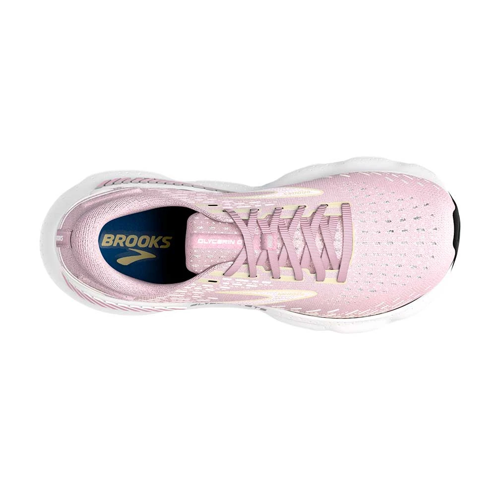 BROOKS Women's Glycerin GTS 20 Running Shoe- Pink/Yellow/White- Regular (B) 5 BROOKS Women's Glycerin GTS 20 Running Shoe- Pink/Yellow/White- Regular (B) - Image 5