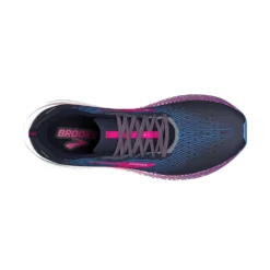 BROOKS Women's Hyperion Max Running Shoe - Peacoat/Marina Blue/Pink Glo - Regular (B) -Soccer Shoes Shop 120377 441 O Hyperion Max