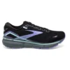 BROOKS Women's Ghost 15 Running Shoe- Black/Jacaranda/Salt- Regular (B)