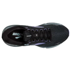 BROOKS Women's Ghost 15 Running Shoe- Black/Jacaranda/Salt- Regular (B) -Soccer Shoes Shop 120380 011 O Ghost 15