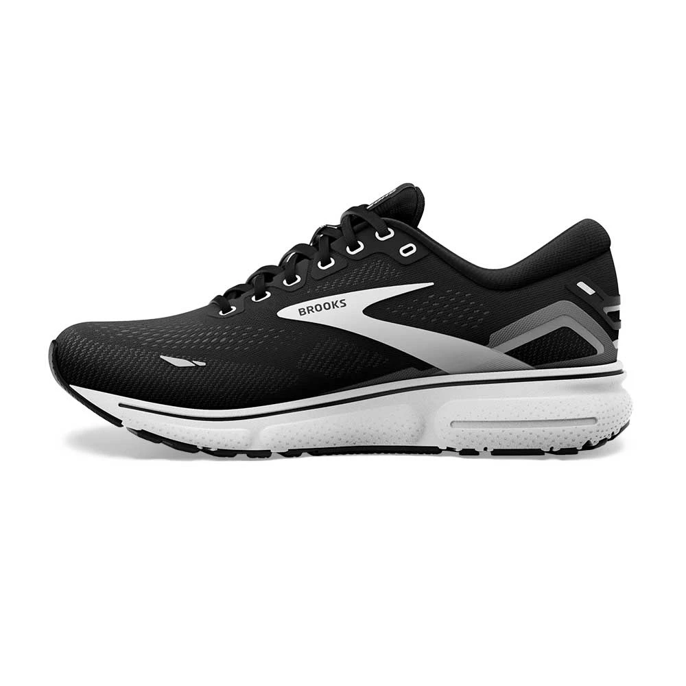 BROOKS Women's Ghost 15 Running Shoe - Black/Blackened Pearl/White- Wide (D) 3 BROOKS Women's Ghost 15 Running Shoe - Black/Blackened Pearl/White- Wide (D) - Image 3