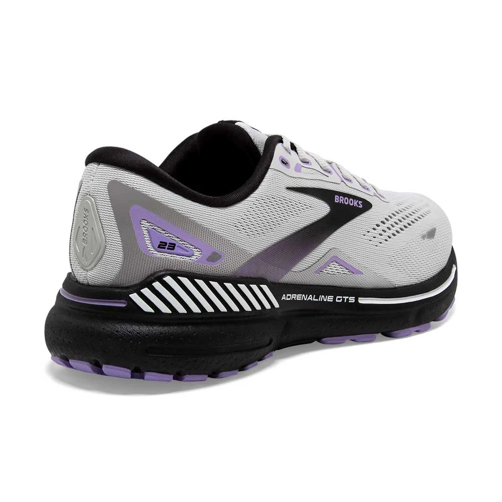 BROOKS Women's Adrenaline GTS 23 Running Shoe - Grey/Black/Purple- Wide (D) 6 BROOKS Women's Adrenaline GTS 23 Running Shoe - Grey/Black/Purple- Wide (D) - Image 6