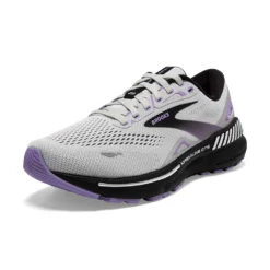 BROOKS Women's Adrenaline GTS 23 Running Shoe - Grey/Black/Purple- Wide (D) 10 BROOKS Women's Adrenaline GTS 23 Running Shoe - Grey/Black/Purple- Wide (D) -Soccer Shoes Shop 120381 039 Z Adrenaline GTS 23 2