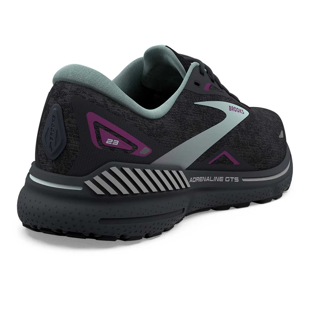 BROOKS Women's Adrenaline GTS 23 Running Shoe - Black/Light Blue/Purple- Regular (B) 4 BROOKS Women's Adrenaline GTS 23 Running Shoe - Black/Light Blue/Purple- Regular (B) - Image 4