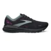 BROOKS Women's Adrenaline GTS 23 Running Shoe - Black/Light Blue/Purple- Regular (B)