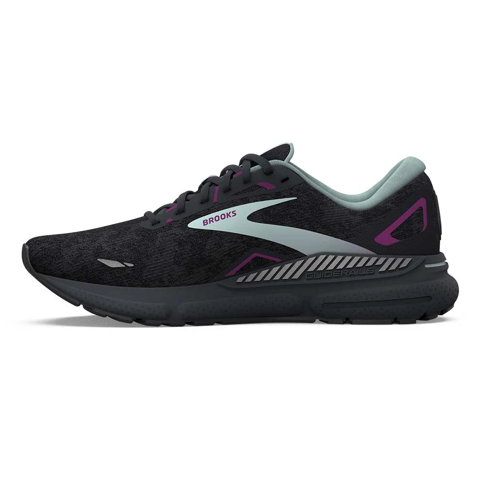 BROOKS Women's Adrenaline GTS 23 Running Shoe - Black/Light Blue/Purple- Regular (B) 2 BROOKS Women's Adrenaline GTS 23 Running Shoe - Black/Light Blue/Purple- Regular (B) - Image 2