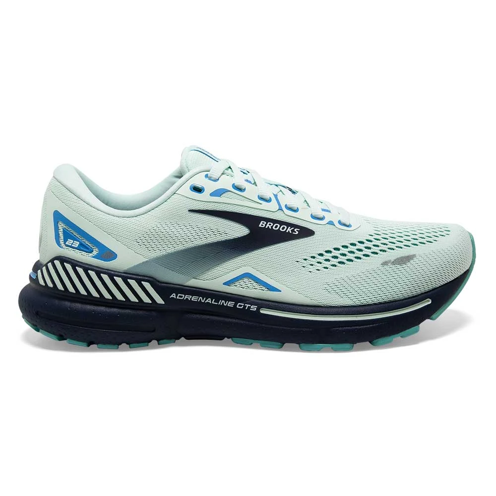 BROOKS Women's Adrenaline GTS 23 Running Shoe - Blue Glass/Nile Blue/Marina- Regular (B) 1 BROOKS Women's Adrenaline GTS 23 Running Shoe - Blue Glass/Nile Blue/Marina- Regular (B)