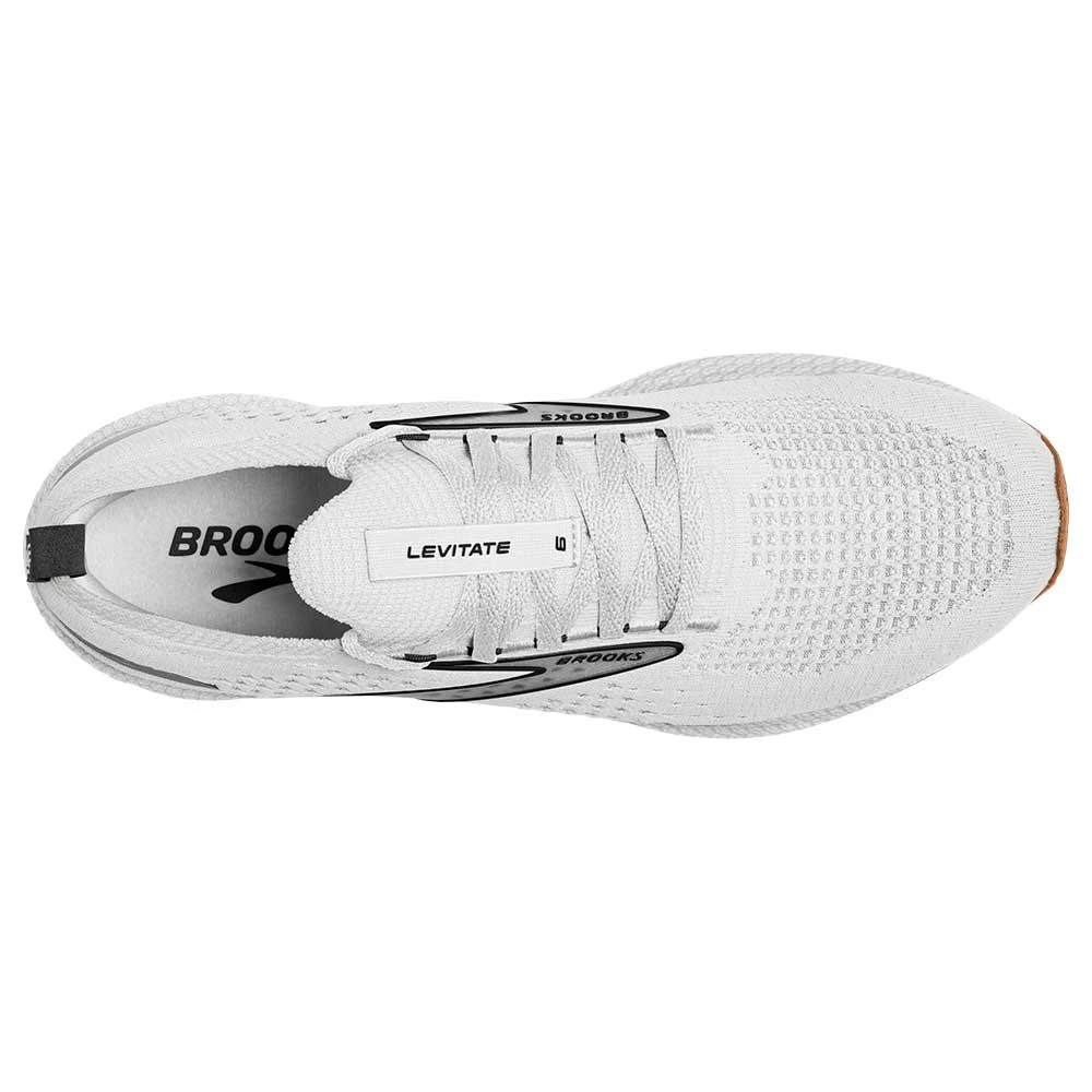 BROOKS Women's Levitate StealthFit 6 Running Shoe- White/Bran- Regular (B) 3 BROOKS Women's Levitate StealthFit 6 Running Shoe- White/Bran- Regular (B) - Image 3