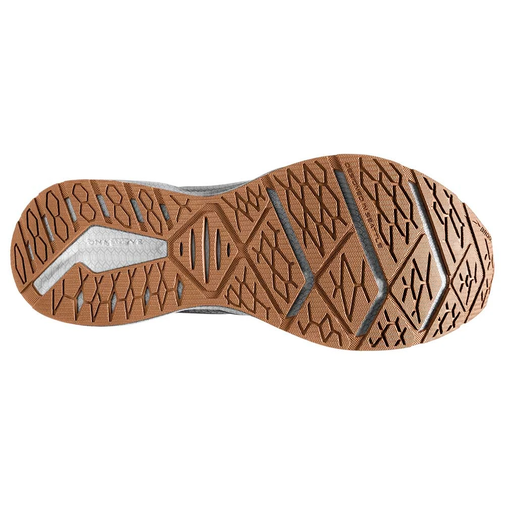 BROOKS Women's Levitate StealthFit 6 Running Shoe- White/Bran- Regular (B) 6 BROOKS Women's Levitate StealthFit 6 Running Shoe- White/Bran- Regular (B) - Image 6