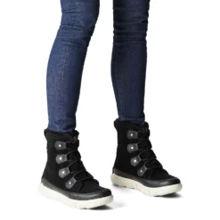 Sorel Women's Explorer II Joan Faux Fur Boot - Black/Fawn - Regular (B) -Soccer Shoes Shop 1951631 010 a9