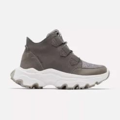 Sorel Women's Kinetic Breakthru Caribou WP Boot- Quarry- Regular (B)