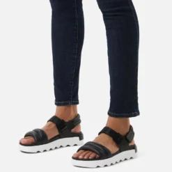 Sorel Women's Viibe Sandal - Black/Sea Salt- Regular (B) -Soccer Shoes Shop 2030511 010 a9