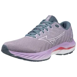 Mizuno Women's Wave Inspire 19 Running Shoe- Wisteria/China Blue- Regular (B) -Soccer Shoes Shop 411398 6BCL 07