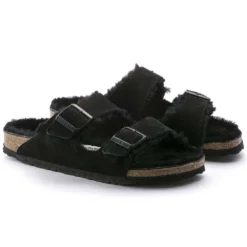 Birkenstock Arizona Shearling Sandal - Black - Regular/Wide 9 Birkenstock Arizona Shearling Sandal - Black - Regular/Wide -Soccer Shoes Shop 752663 pair