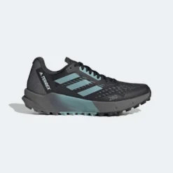 ADIDAS Women's Terrex Agravic Flow 2 Trail Shoe- Core Black/Mint Ton/Ftwr White- Regular (B)