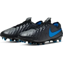 Nike Legend 8 Elite FG Soccer Boots - Black/Black/Blue Hero -Soccer Shoes Shop AT5293 004 PHCFH001 JPG HEI 875 WID 875