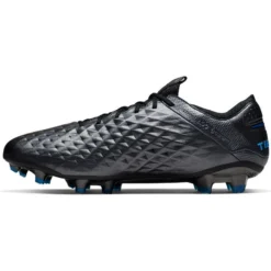 Nike Legend 8 Elite FG Soccer Boots - Black/Black/Blue Hero -Soccer Shoes Shop AT5293 004 PHSLH001 JPG HEI 875 WID 875
