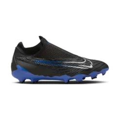 Soccer Shoes Shop 38 Nike Phantom GX Academy Dynamic Fit MG Soccer Cleat - Black/Chrome-Hyper Royal- Regular (D)