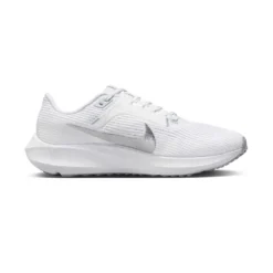 Nike Women's Air Zoom Pegasus 40 Running Shoe- White/Metallic Silver/Pure Platinum- Regular (B)