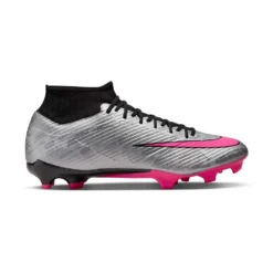Soccer Shoes Shop 42 Unisex Nike Zoom Mercurial Superfly 9 Academy XXV MG Soccer Cleats - Metallic Silver/Hyper Pink