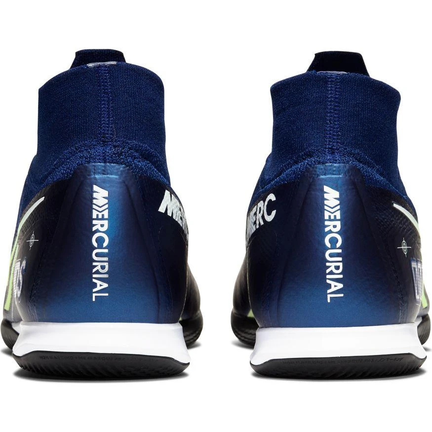 Nike Unisex Superfly 7 Elite MDS IC Soccer Cleat - Blue Void/White/Black/Metallic Silver 3 Nike Unisex Superfly 7 Elite MDS IC Soccer Cleat - Blue Void/White/Black/Metallic Silver - Image 3