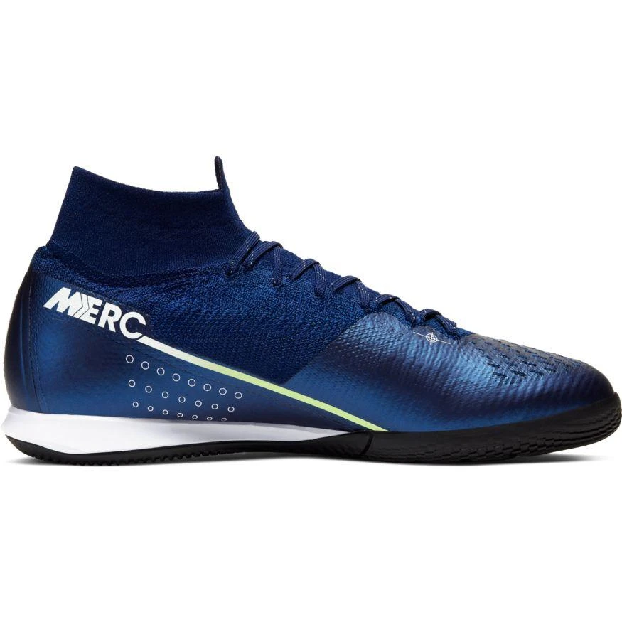 Nike Unisex Superfly 7 Elite MDS IC Soccer Cleat - Blue Void/White/Black/Metallic Silver 6 Nike Unisex Superfly 7 Elite MDS IC Soccer Cleat - Blue Void/White/Black/Metallic Silver - Image 6