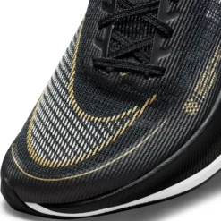 Nike Women's ZoomX Vaporfly Next % 2 Racing Shoe - Black/White/Metallic Gold Coin - Regular (B) -Soccer Shoes Shop CU4123 001 PHSYD001 1500