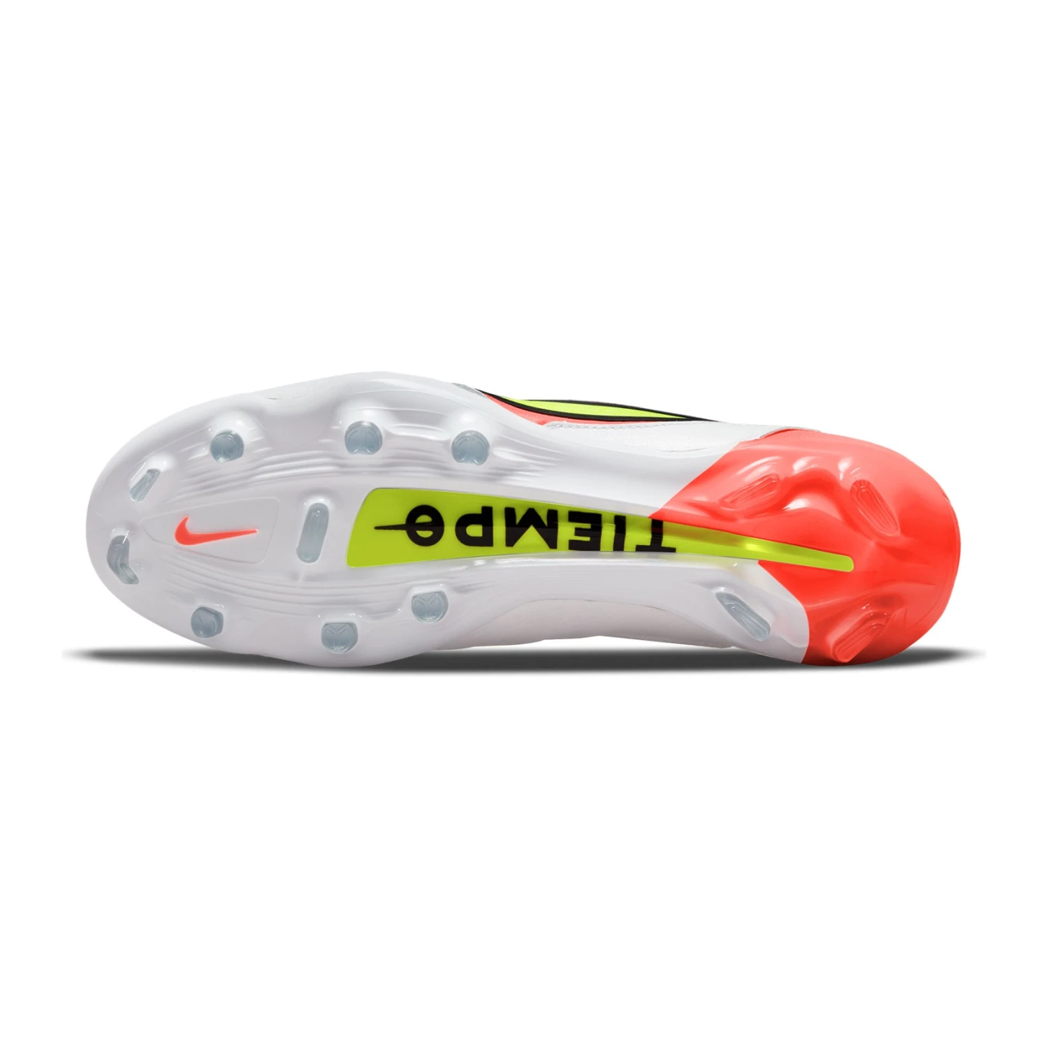 Nike Unisex Tiempo Legend 9 Elite FG Soccer Shoe - White/Volt/Bright Crimson - Regular (D) 3 Nike Unisex Tiempo Legend 9 Elite FG Soccer Shoe - White/Volt/Bright Crimson - Regular (D) - Image 3